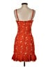 Three Floor 100% Polyester Orange Cocktail Dress Size XXS - photo 2