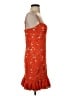 Three Floor 100% Polyester Orange Cocktail Dress Size XXS - photo 4