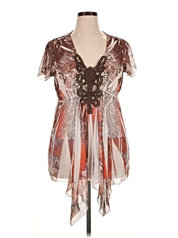 One World Short Sleeve Blouse (view 1)