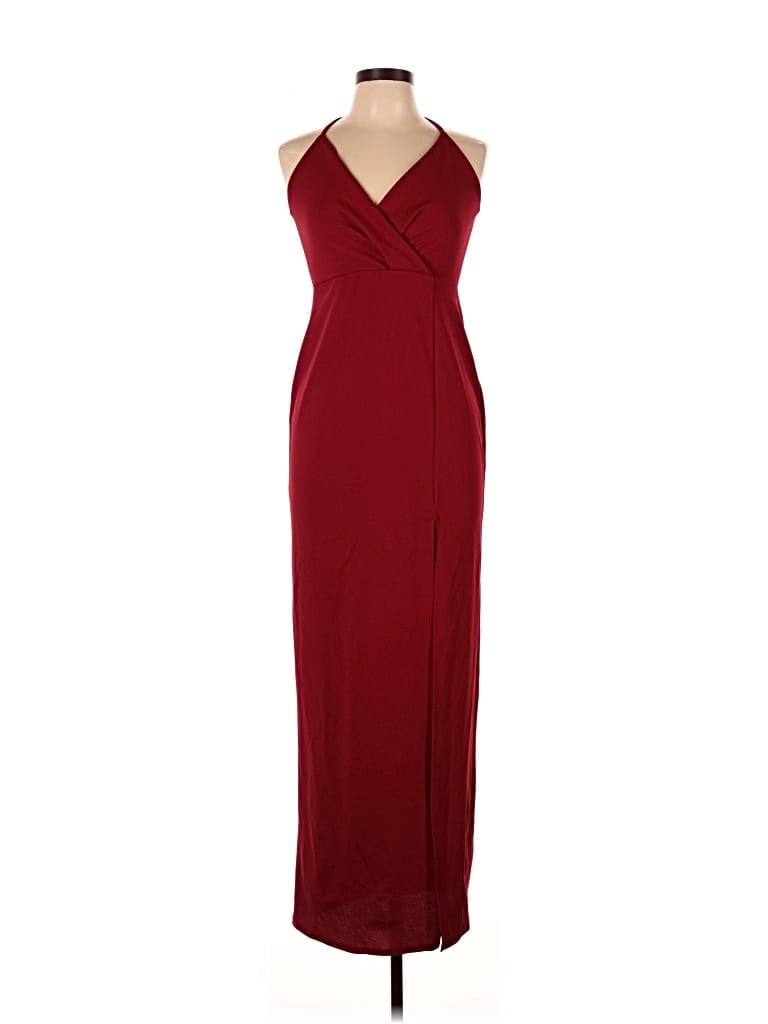Pre-owned Lulus Cocktail Dress In Burgundy