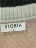 Storia Chevron-herringbone Ivory Pullover Sweater Size L - photo 7