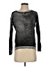 Blanc Noir 100% Cotton Metallic Gray Pullover Sweater Size XS - photo 1