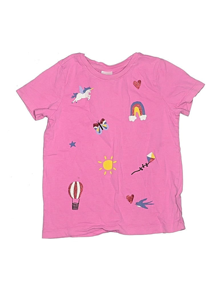 Pre-owned Hanna Andersson Kids' Short Sleeve T-shirt In Pink