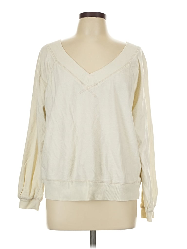Pre-owned Universal Thread Pullover Sweater In Ivory