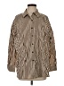 Cider Stripes Brown Long Sleeve Button-Down Shirt Size S - photo 1