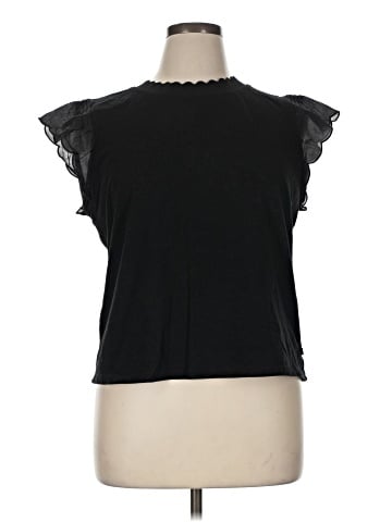 Karl Lagerfeld Paris Short Sleeve Top (view 1)