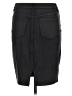 Jessica Simpson Solid Black Faux Leather Skirt Size 28 waist - photo 2