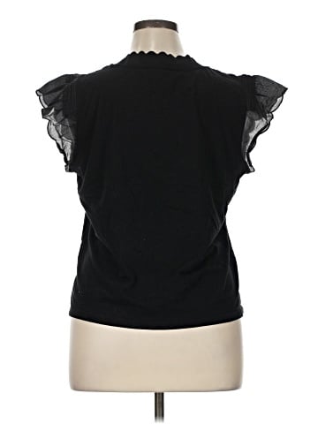 Karl Lagerfeld Paris Short Sleeve Top (view 2)