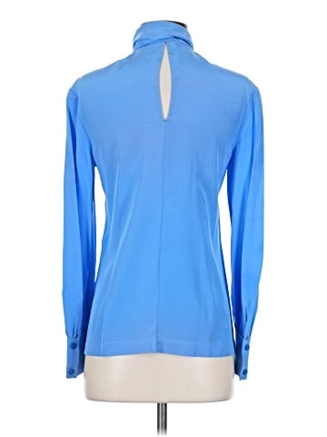 Diane von Furstenberg Long Sleeve Silk Top (view 2)