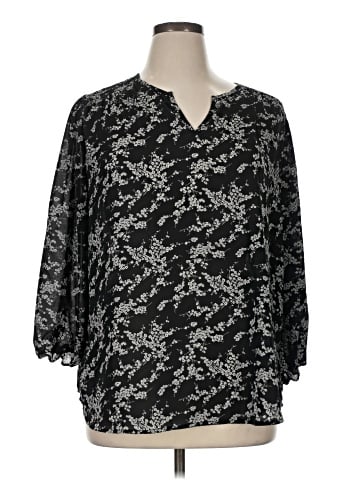 Monday Fun 3/4 Sleeve Blouse (view 1)
