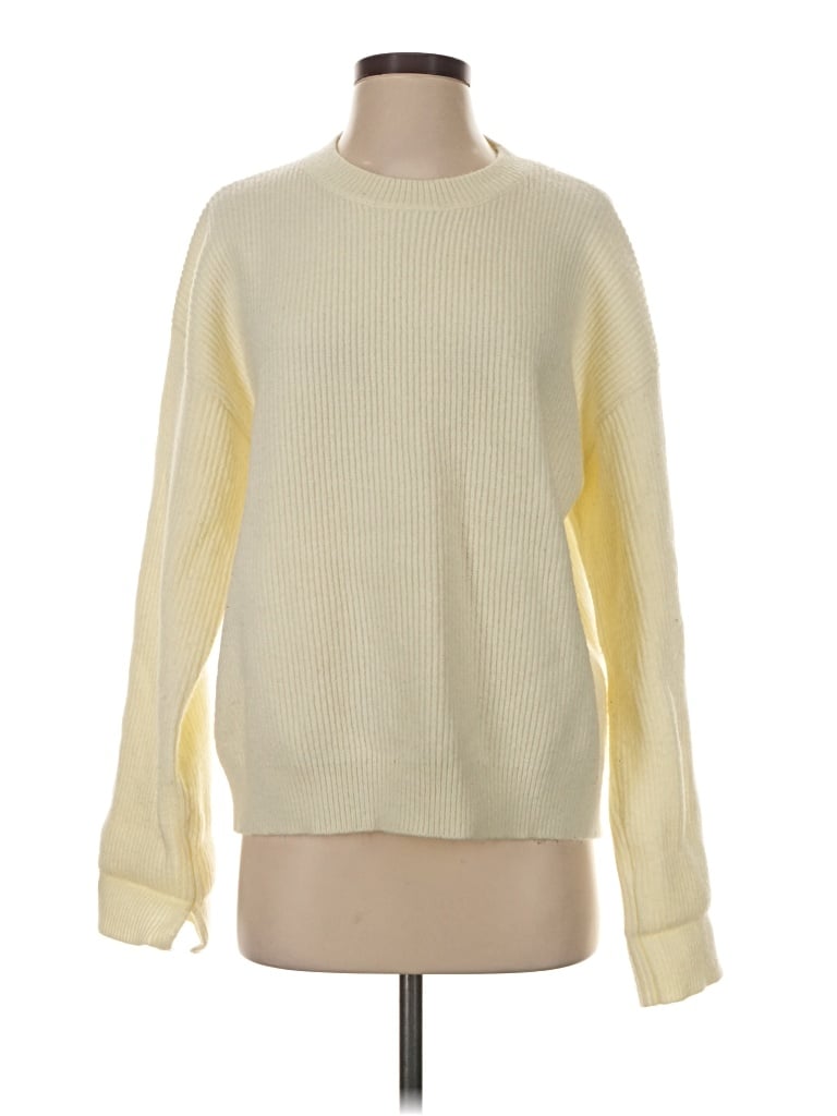 Pre-owned Blank Pullover Sweater In Yellow