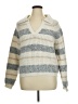 Universal Thread 100% Recycled Polyester Stripes Ivory Pullover Sweater Size XL - photo 1