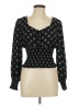 Maison Jules 100% Polyester Black Long Sleeve Blouse Size L - photo 1