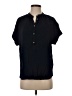 Point Sur 100% Viscose Black Short Sleeve Blouse Size XS - photo 1