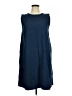 Assorted Brands Solid Blue Casual Dress Size XL - photo 1