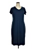 32 Degrees Solid Blue Casual Dress Size XL - photo 1