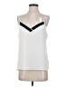 Banana Republic 100% Polyester White Sleeveless Blouse Size M - photo 1