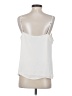 Banana Republic 100% Polyester White Sleeveless Blouse Size M - photo 2
