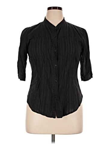Kiyonna 3/4 Sleeve Button-Down Shirt (view 1)
