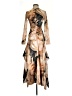 Aknvas Print Tan Cocktail Dress Size 0 - photo 1