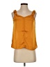 T Tahari 100% Polyester Orange Sleeveless Blouse Size XS - photo 1