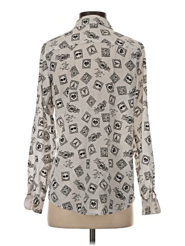 Karl Lagerfeld Paris Long Sleeve Blouse (view 2)