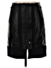 A.L.C. 100% Leather Black Leather Skirt Size XS - photo 1