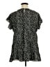 chic soul (chicsoul.com) 100% Polyester Polka Dots Black Short Sleeve Blouse Size 1X - photo 2