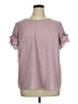 Lane Bryant 100% Polyester Pink Short Sleeve Blouse Size 16 - photo 1
