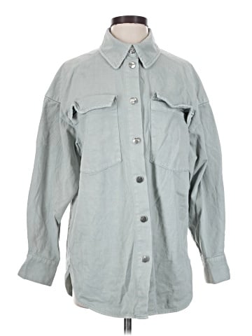 H&M 3/4 Sleeve Button-Down Shirt (view 1)