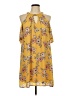Lily Star Print Yellow Casual Dress Size L - photo 1