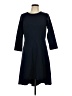 The Limited Solid Blue Casual Dress Size L - photo 1