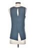 Halogen Blue Sleeveless T-Shirt Size S - photo 2