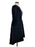 The Limited Solid Blue Casual Dress Size L - photo 4
