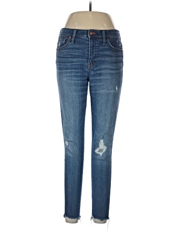 Madewell 9" High-Rise Skinny Jeans in Allegra Wash: Rip and Repair Edition (view 1)