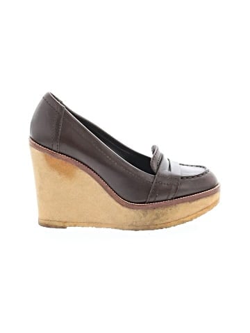 Yves Saint Laurent Vintage Leather loafer Wedges (view 1)