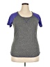 Reebok Color Block Gray Active T-Shirt Size 4X - photo 1