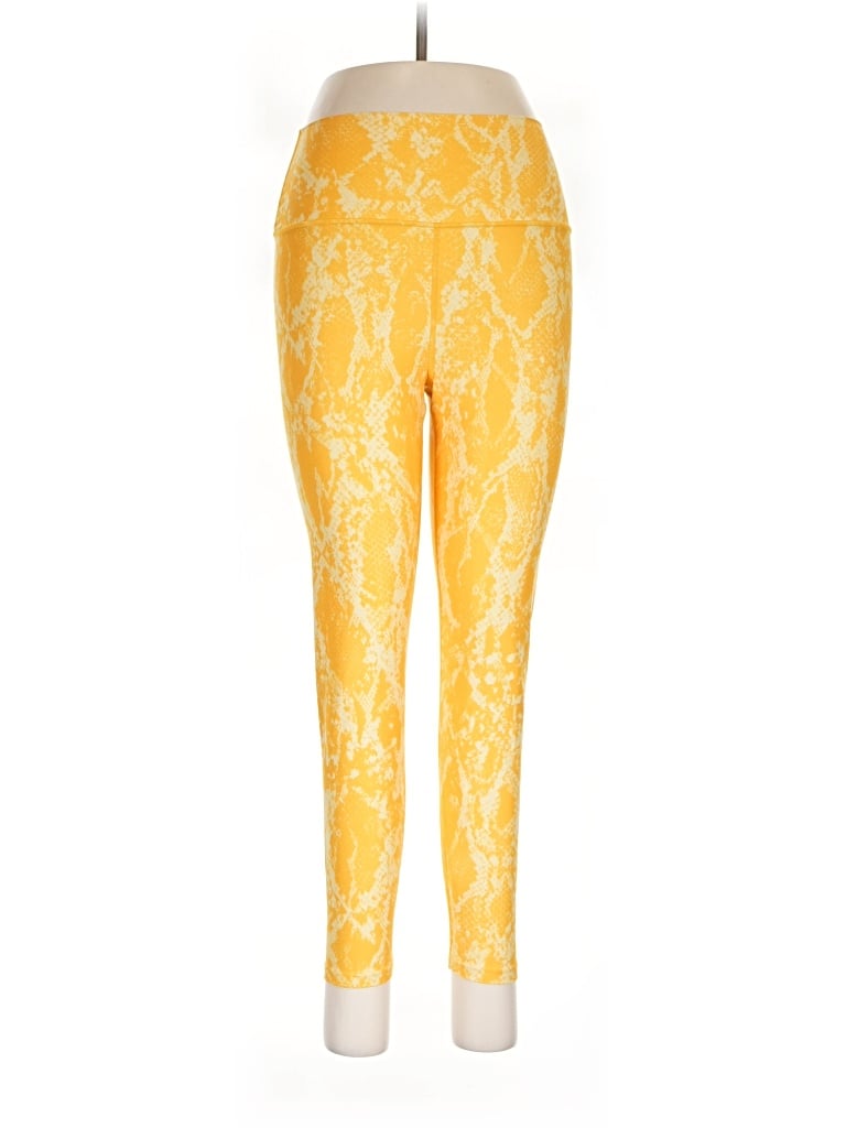 Pre-owned Carbon38 Leggings In Yellow