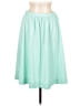 Assorted Brands 100% Polyester Solid Teal Green Casual Skirt Size 16 - photo 1