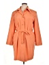 Gallery 100% Polyester Orange Trenchcoat Size XL - photo 1