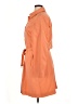Gallery 100% Polyester Orange Trenchcoat Size XL - photo 5
