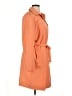 Gallery 100% Polyester Orange Trenchcoat Size XL - photo 4