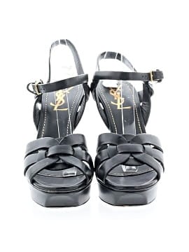 Yves Saint Laurent Rive Gauche Leather tribute platform Sandals (view 2)
