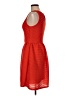 Bordeaux 100% Polyester Chevron-herringbone Red Casual Dress Size M - photo 4