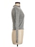 Me To We Metallic Gray Turtleneck Sweater Size M - photo 4