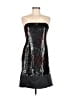 Kay Unger 100% Polyester Metallic Black Cocktail Dress Size 8 - photo 1