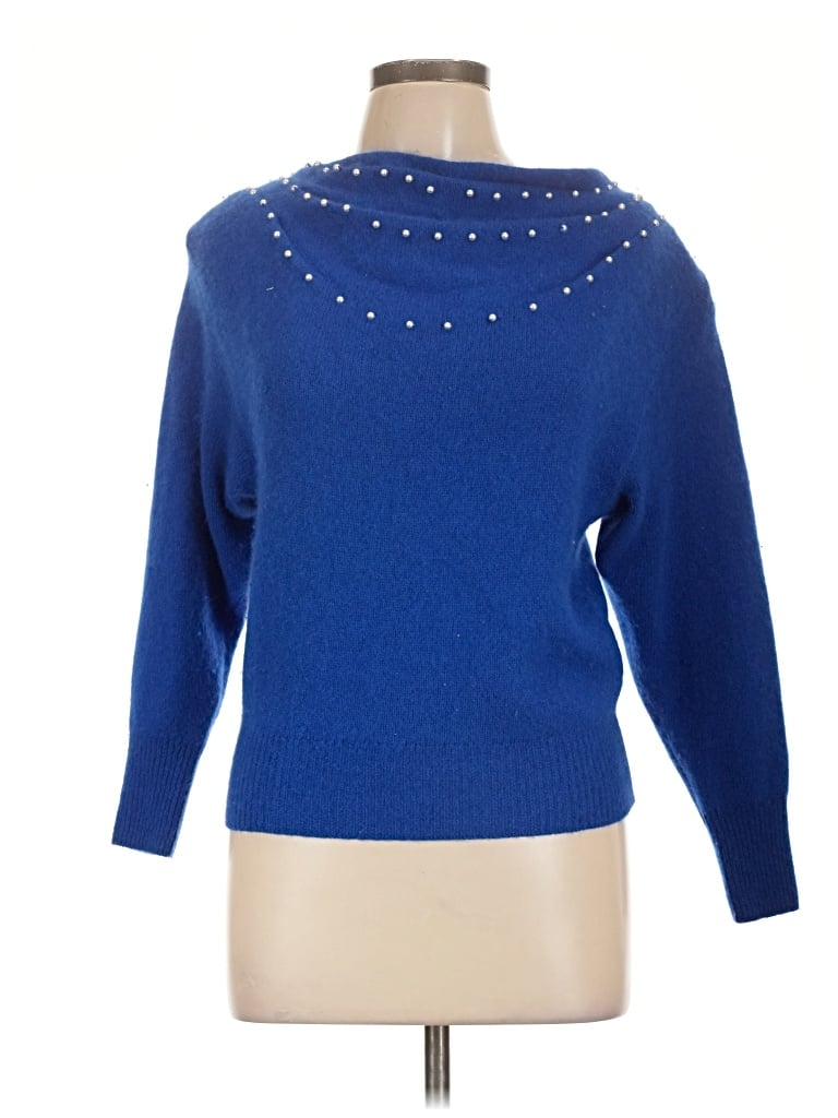 Pre-owned Assorted Brands Pullover Sweater In Blue
