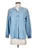 J.Jill 100% Lyocell Blue Long Sleeve Blouse Size XS - photo 1