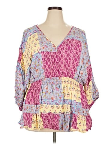 Cato 3/4 Sleeve Blouse (view 1)