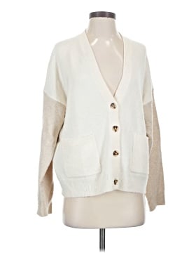 Madewell Short Kent Ex-Boyfriend Cardigan Sweater in Colorblock (view 1)